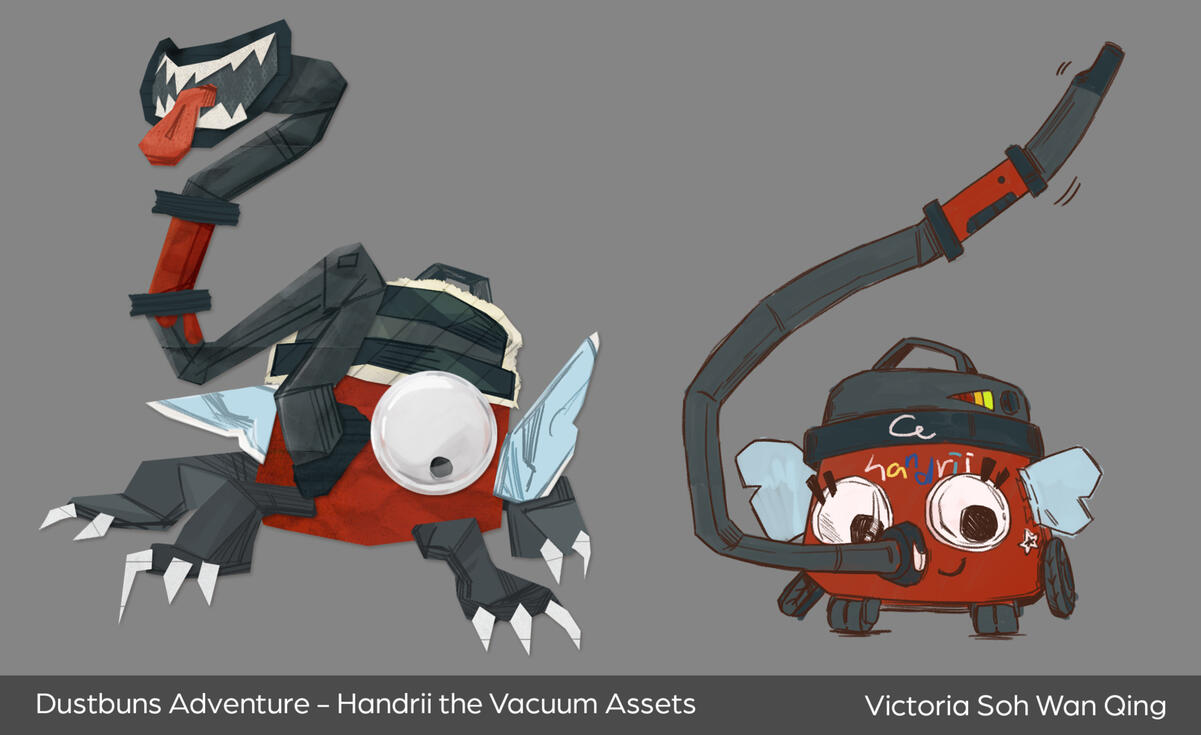 Dustbuns Adventure - Handrii the Vacuum Assets